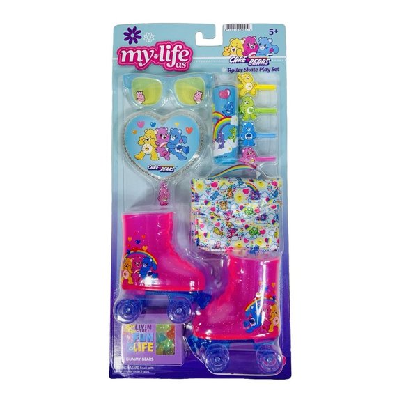 My Life As Care Bears Roller Skate Playset For 18 in Dolls 20 Pieces - Picture 2 of 7